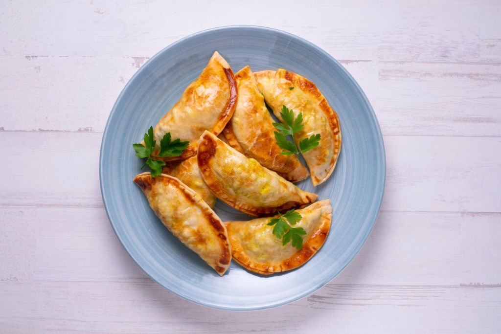 Some Nigerian fish pie in a plate