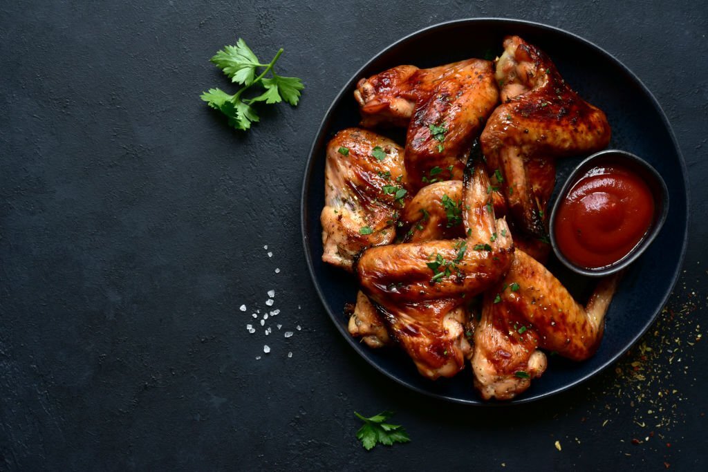 Fried pepper chicken wings