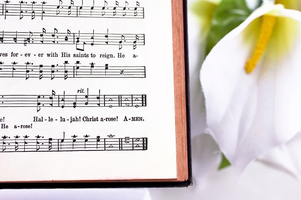 Open-songbook-modern and traditional-happy easter hymn