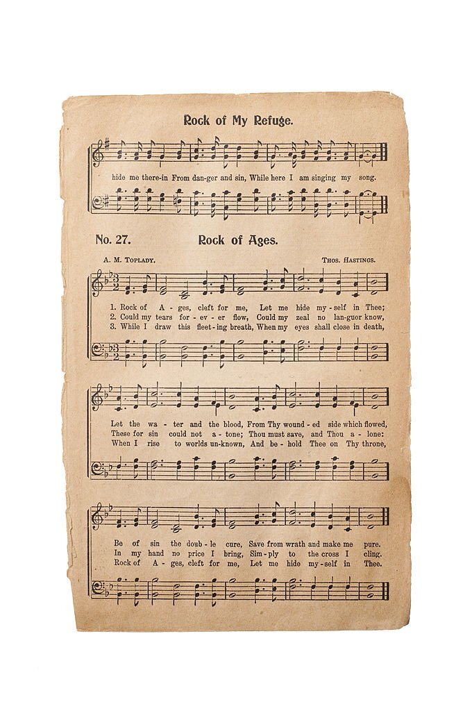 Sheet-music-for-Rock of Ages-modern-and-traditional-easter-hymn